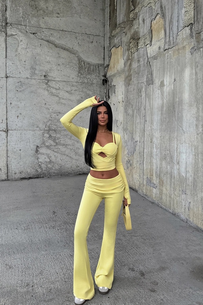 Yellow Trouser Suit