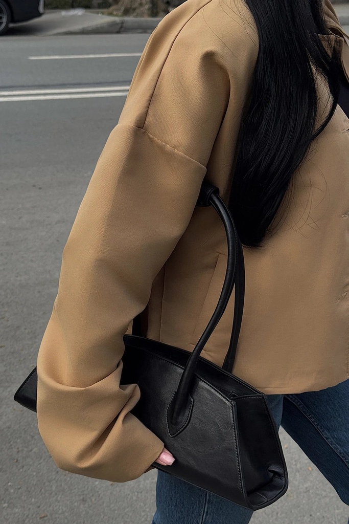 Black Nersia Leather Bag