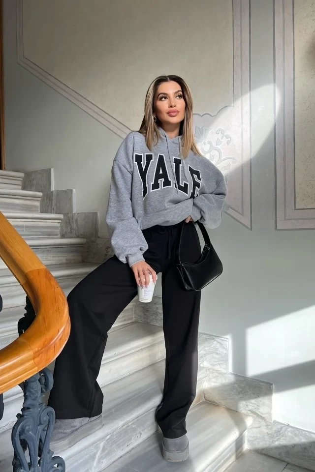 Black Front Connecting Tracksuits Six