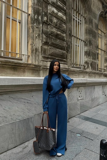 [ATE-1965-XSSM222] Indigo Trousers Set